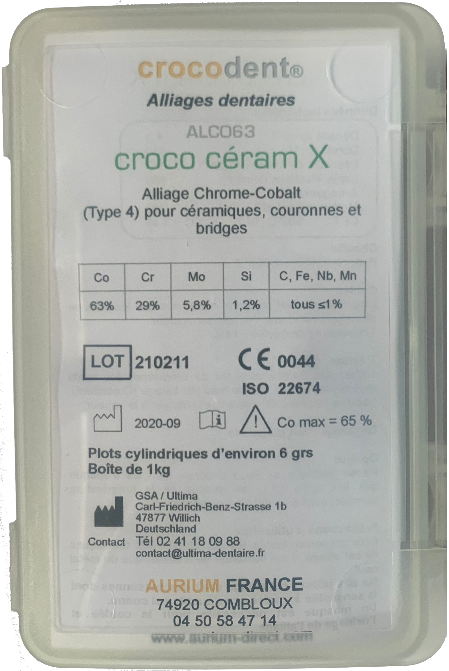 Crocodent Croco Ceram X (1 kg)