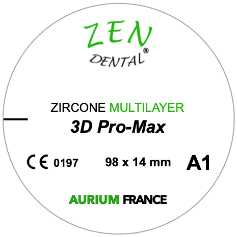 Zircone Multilayer 3D Pro-Max ZEN DENTAL