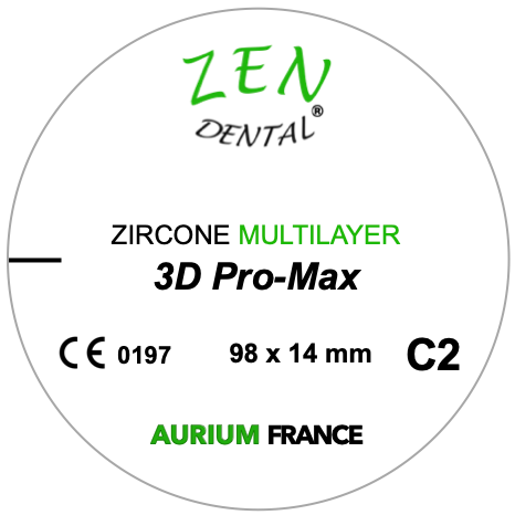 Zircone Multilayer 3D Pro-Max ZEN DENTAL