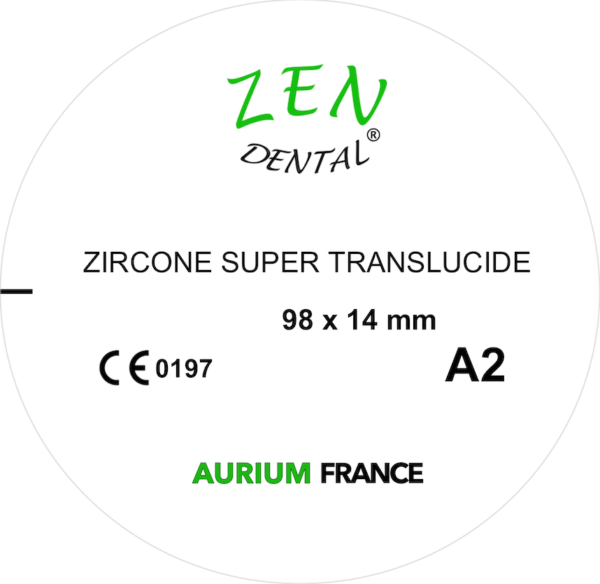 Zircone HT pré-teintée ZEN DENTAL