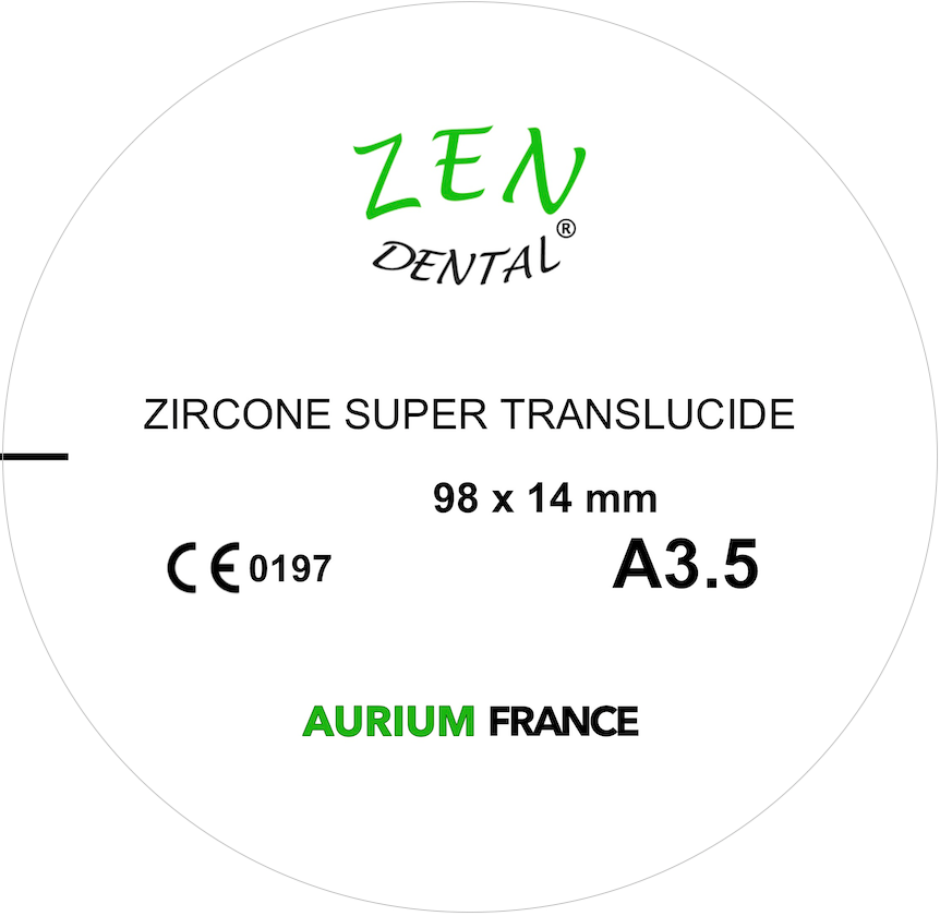 Zircone HT pré-teintée ZEN DENTAL