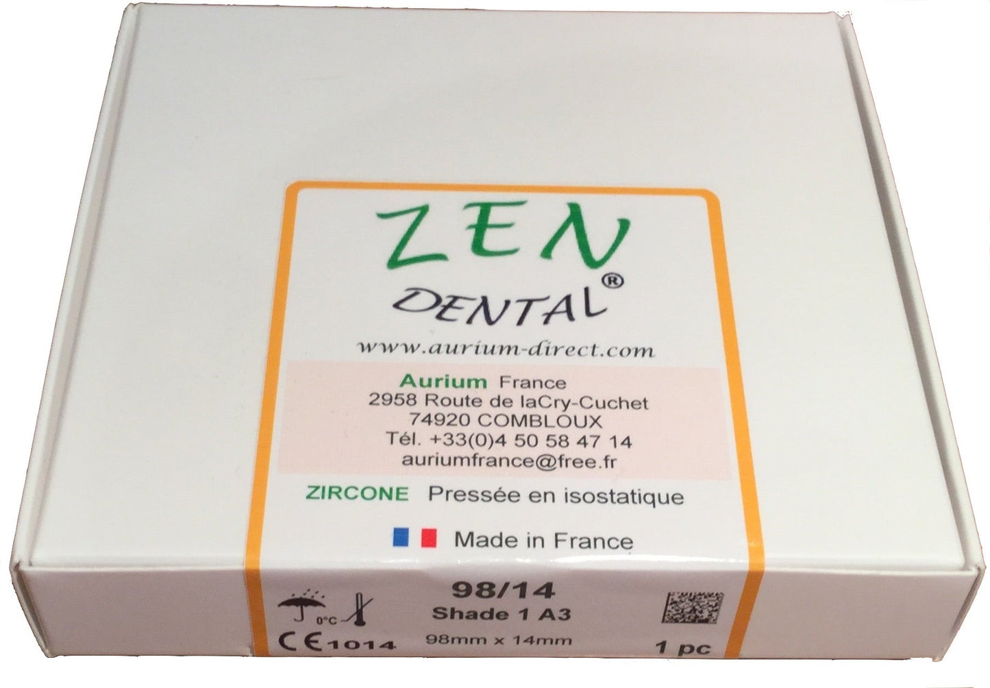Zircone HT pré-teintée ZEN DENTAL
