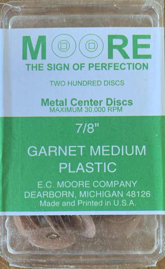 Disque MOORE Plastic GARNET