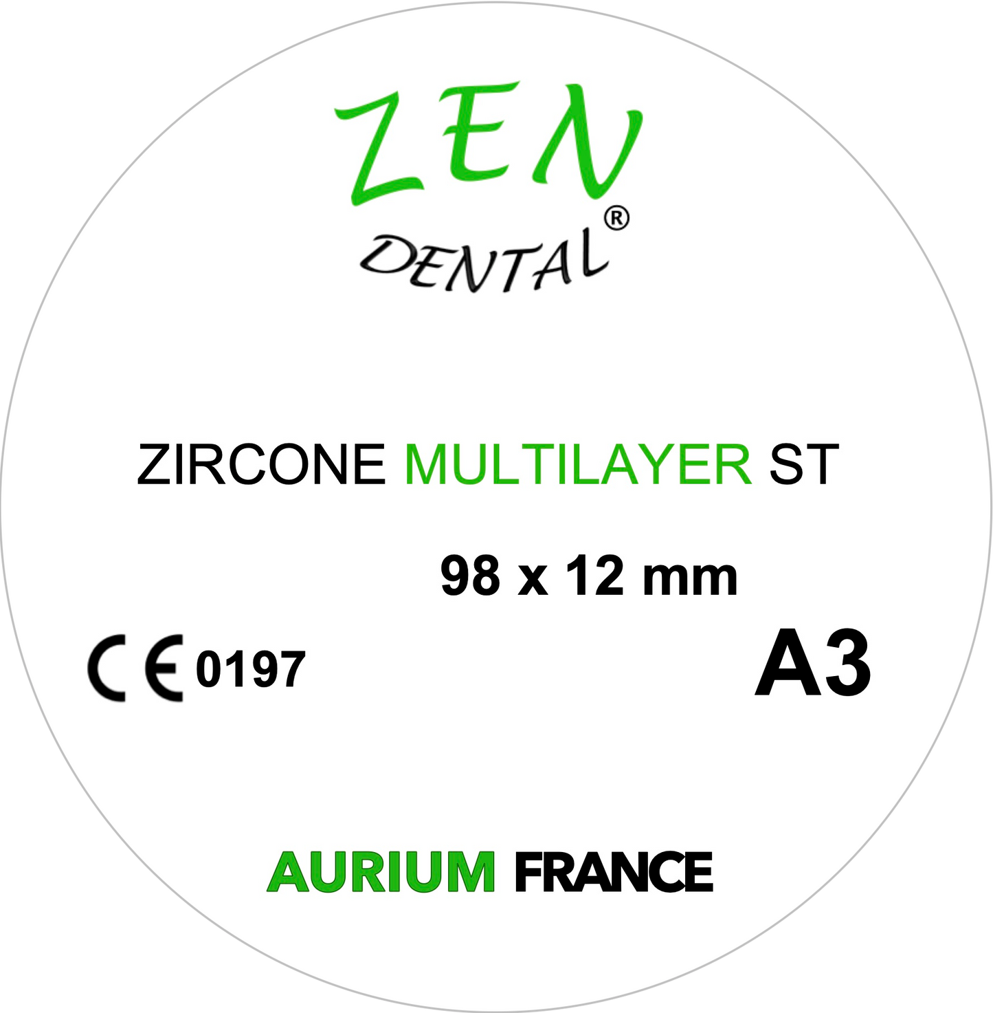 Zircone Multilayer ZEN DENTAL Promotion