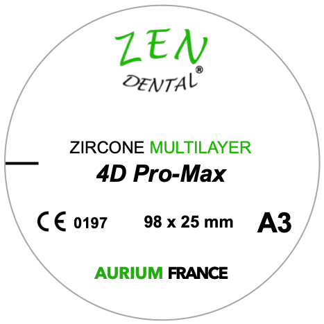 Zircone Multilayer 4D Pro-Max ZEN DENTAL