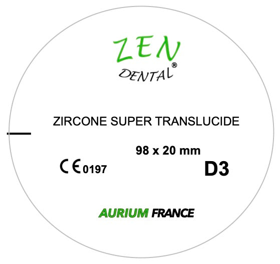 Zircone HT pré-teintée ZEN DENTAL