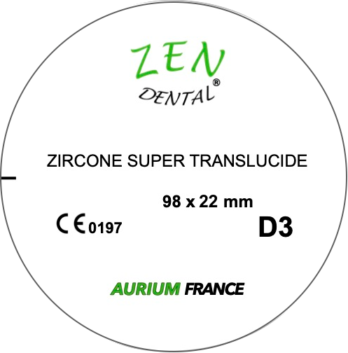 Zircone HT pré-teintée ZEN DENTAL