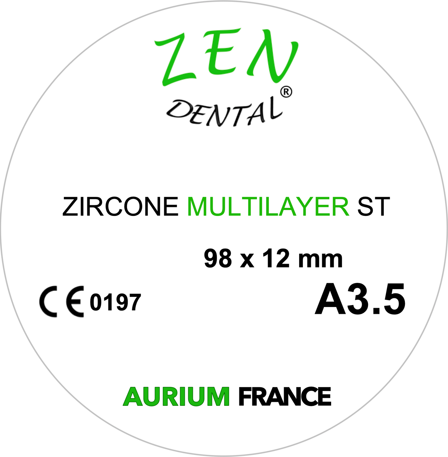 Zircone Multilayer ZEN DENTAL Promotion