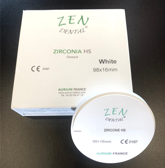 Zircone Zen Dental HS opaque pour armatures