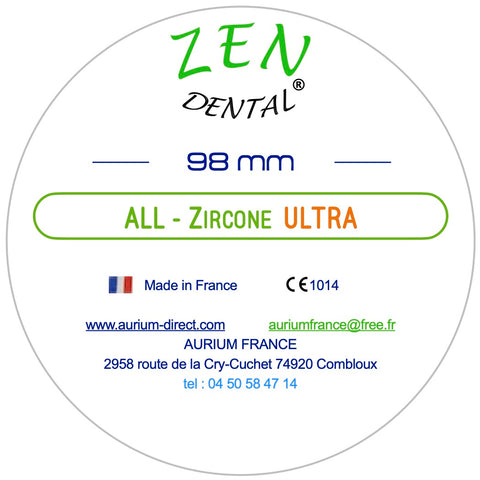 Zircone AURIUM ULTRA blanche