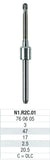EDENTA Fraise Amann Girrbach (Mikro 4X / 5X - Mikro IC - Motion 2) Zircone - PMMA - PEEK - Cire