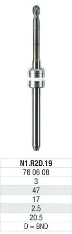 EDENTA Fraise Amann Girrbach (Mikro 4X / 5X - Motion 2) Zircone - Céramique hybride