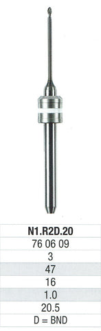 EDENTA Fraise Amann Girrbach (Mikro 4X / 5X - Motion 2) Zircone - Céramique hybride