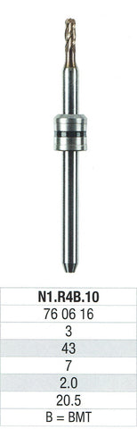 EDENTA Fraise Amann Girrbach (Mikro IC - Motion 2) Titane